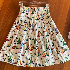 Anthropologie sailboat skirt size 0